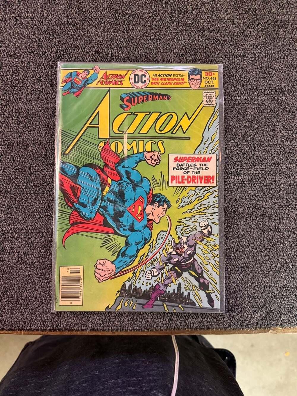 Lot of 4 Vintage DC Comics Action Comics Issues #464, #465, #471